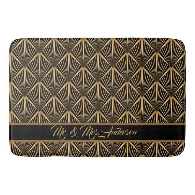 Alfombrilla De Baño Personaliza Art Deco  (Anverso)