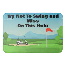 Alfombrilla De Baño Personaliza el divertido baño de golf