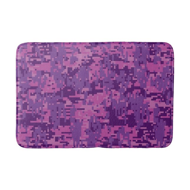 Alfombrilla De Baño Personalizable de camuflaje digital de Tormenta de (Anverso)