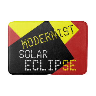 Alfombrilla De Baño Personalizable divertido del eclipse solar moderni