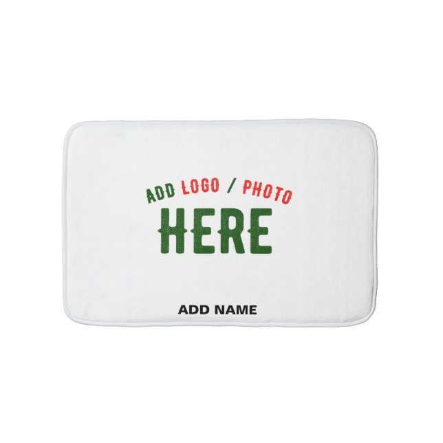 ALFOMBRILLA DE BAÑO PERSONALIZABLE MODERNO ESTILO BLANCO VERIFICADO MA (Anverso)