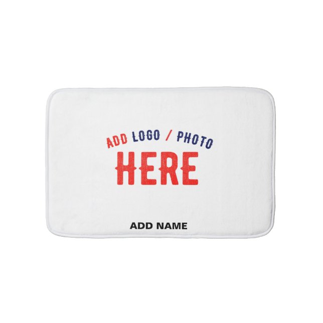ALFOMBRILLA DE BAÑO PERSONALIZABLE MODERNO ESTILO BLANCO VERIFICADO MA (Anverso)