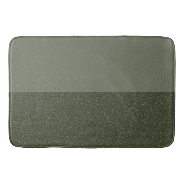 Alfombrilla De Baño Personalizable Moss Green Bath Mat (Anverso)