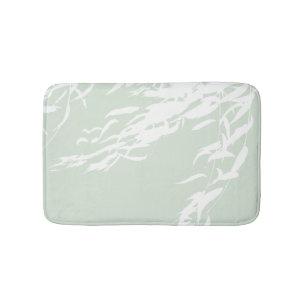 Alfombrilla De Baño Personalizable Willow Silhouette Sea Green