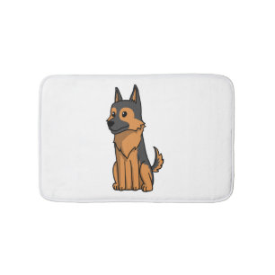 Alfombrilla De Baño Personalizado alemán de Shepherd Cute