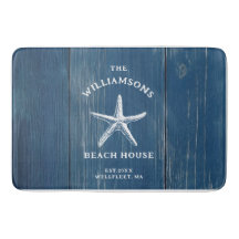 Personalizado Blue Coastal Starfish Beach House