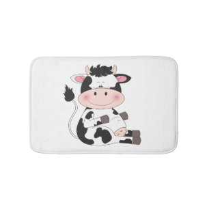 Alfombrilla De Baño Personalizado Cute Baby Cow