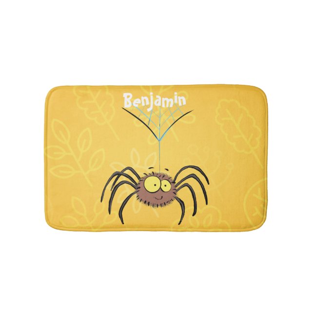Alfombrilla De Baño Personalizado de araña suave y adorable (Anverso)