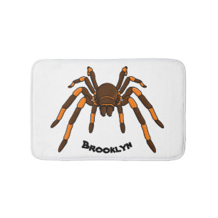 Alfombrilla De Baño Personalizado de araña tarántula arenosa marrón y 