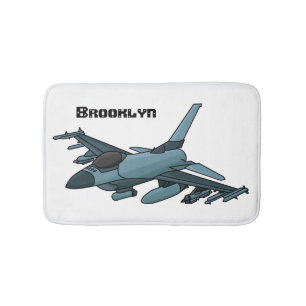 Alfombrilla De Baño Personalizado de avión de combate militar