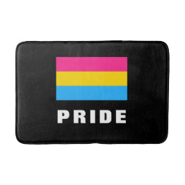 Alfombrilla De Baño PERSONALIZADO de bandera del orgullo gay pansexual