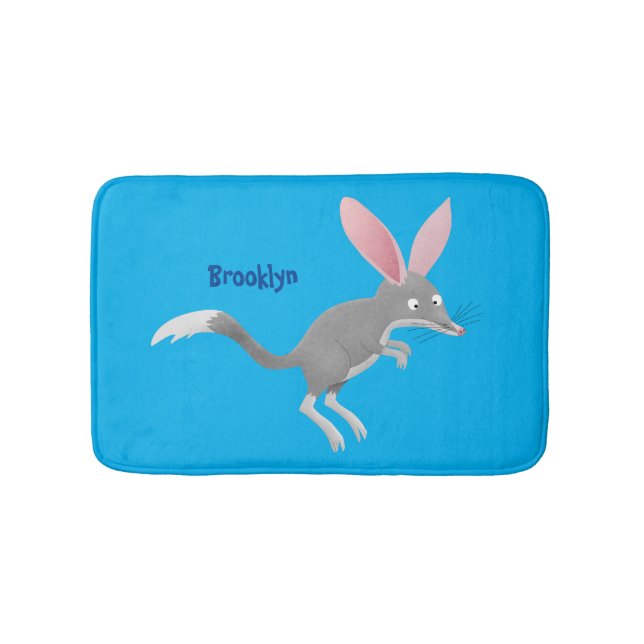 Alfombrilla De Baño Personalizado de bilby australiano feliz (Anverso)