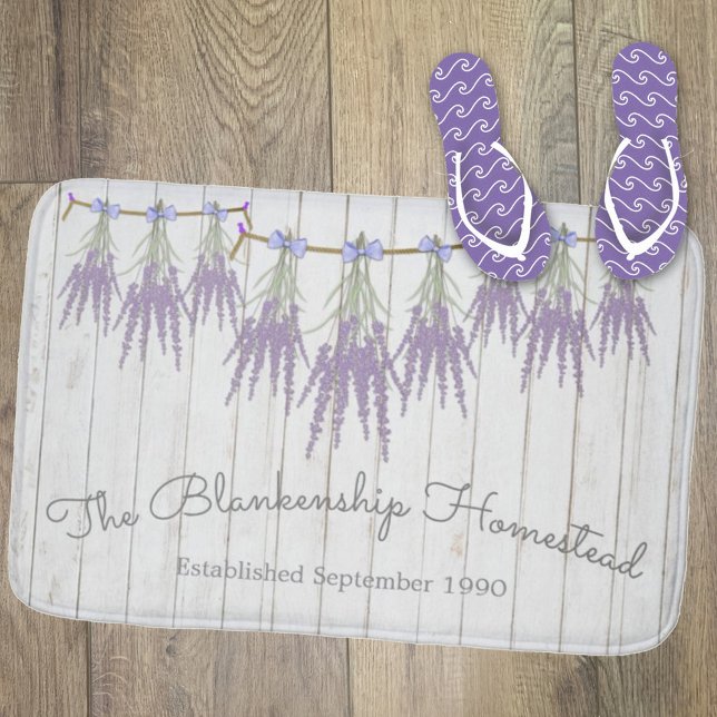 Alfombrilla De Baño Personalizado de botellas de flores de lavanda de  (Subido por el creador)