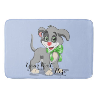 Alfombrilla De Baño Personalizado de Cachorro de Nariz Cardíaca