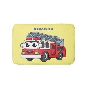 Alfombrilla De Baño Personalizado de motor de fuego alegre