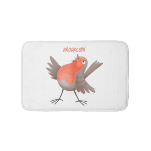 Alfombrilla De Baño Personalizado de pájaro de burro canto