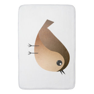 Alfombrilla De Baño Personalizado de pájaro de Sparrow