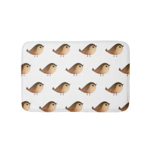 Alfombrilla De Baño Personalizado de pájaro de Sparrow