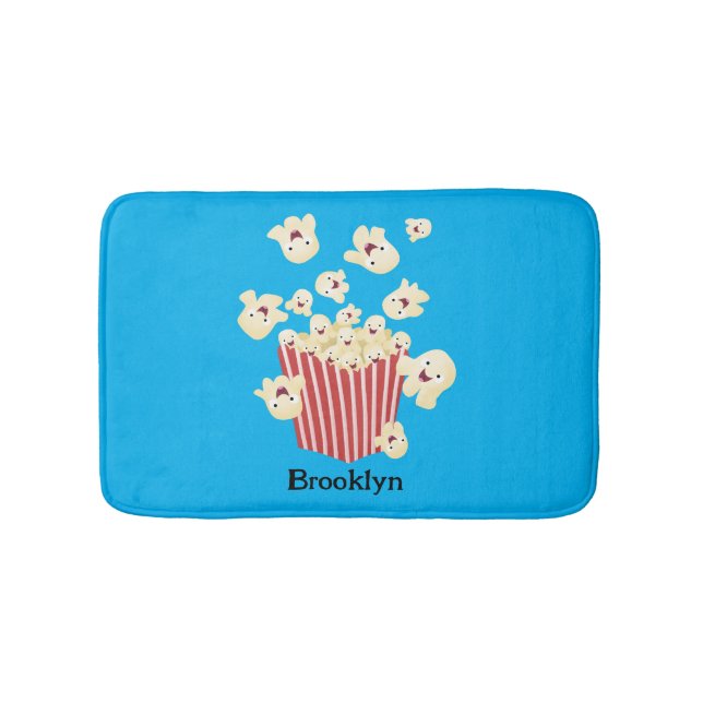 Alfombrilla De Baño Personalizado de palomitas de palomitas graciosas (Anverso)