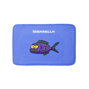 Alfombrilla De Baño Personalizado de pescado piraña