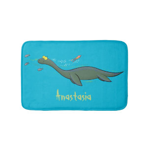 Alfombrilla De Baño Personalizado de plesiosaurios monstruo del mar