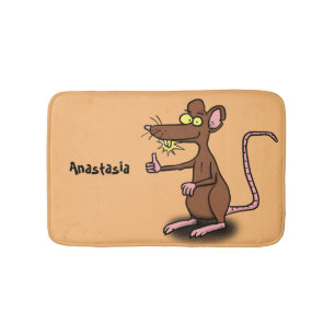 Alfombrilla De Baño Personalizado de pulgares hacia arriba de rata mar