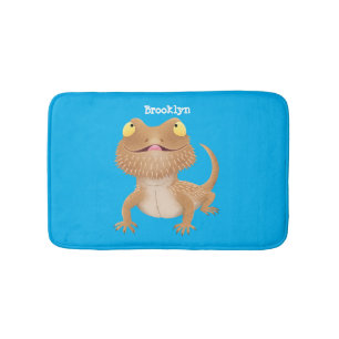 Alfombrilla De Baño Personalizado del lagarto de dragón barbudo