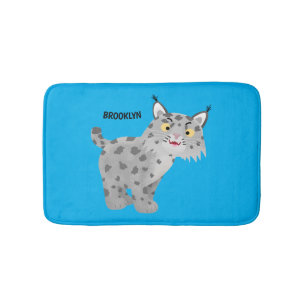 Alfombrilla De Baño Personalizado del lince del bobcat medio