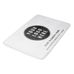Alfombrilla De Baño Personalizado del logotipo comercial y del sitio w