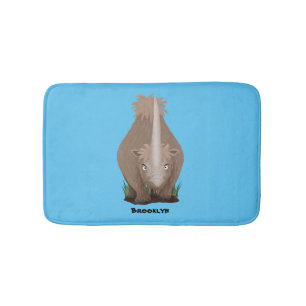 Alfombrilla De Baño Personalizado elasmotherium rinoceronte
