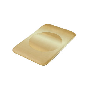 Alfombrilla De Baño Personalizado elegante Faux Gold Glamour Blank Tem