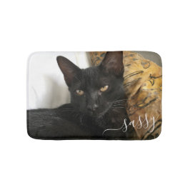 Alfombrilla De Baño Personalizado Foto de gatos planos blandos Mat con