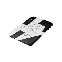 Personalizado Geométrico De Moda Negra Y Blanco