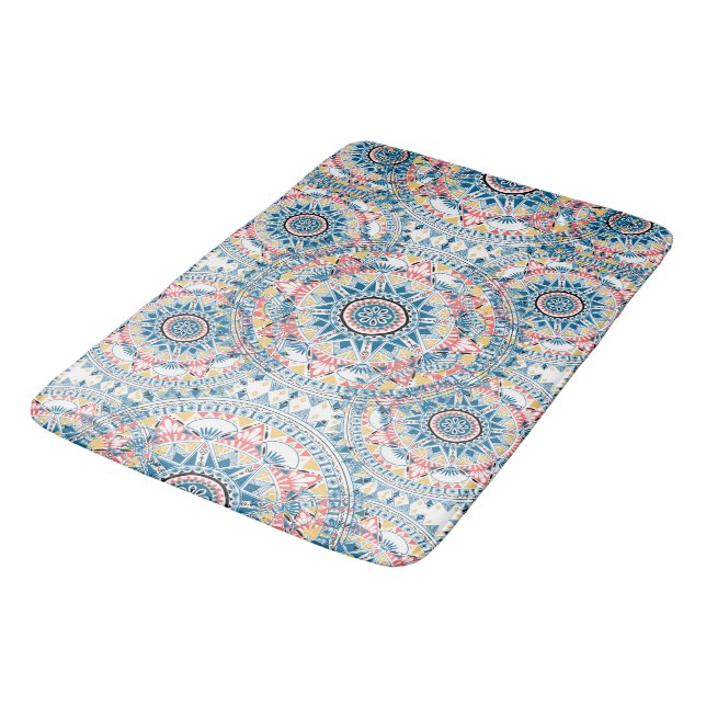 Alfombrilla De Baño Personalizado Gran Boho Patterado Bath Mat (Angular)