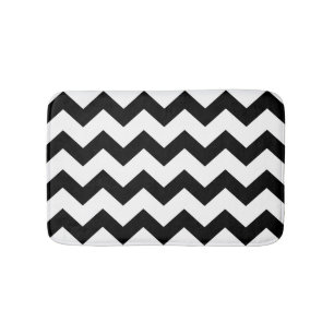 Alfombrilla De Baño Personalizado grande del modelo de zigzag de DIY