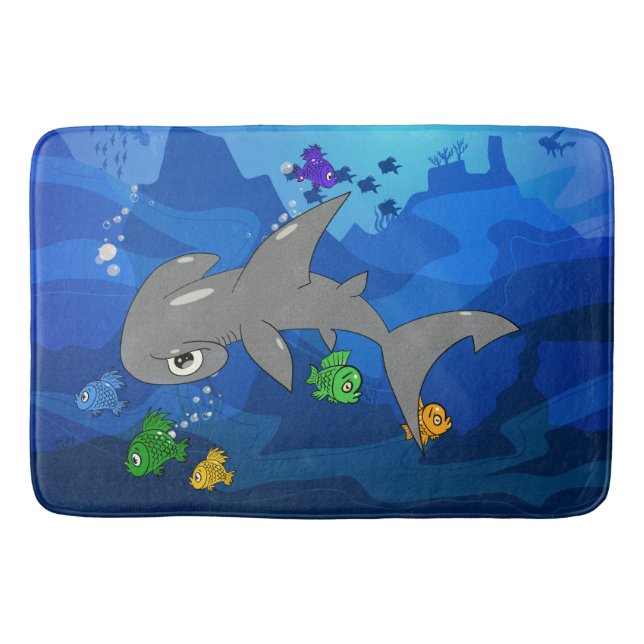 Alfombrilla De Baño Personalizado Hammerhead Shark (Anverso)