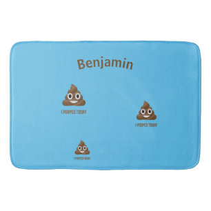 Alfombrilla De Baño Personalizado, me metí hoy en la Emoji de poo sobr