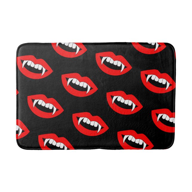 Alfombrilla De Baño Personalizado Monster Vampiros Ligas de dientes af (Anverso)