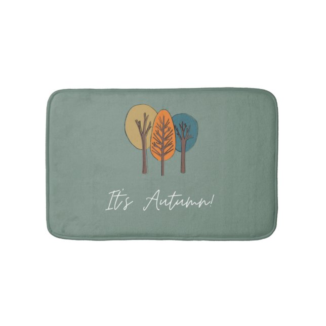 Alfombrilla De Baño Personalizado personalizado Autumn Bath Mat (Anverso)