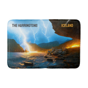 Alfombrilla De Baño Personalizado Texto Islandia