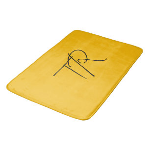 Alfombrilla De Baño Personalizados tipográficos simples minimalistas