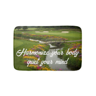 Alfombrilla De Baño Personalizar Peaceful Golf Scene Art