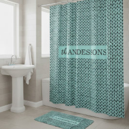 Alfombrilla De Baño Personalized Knit Pattern 