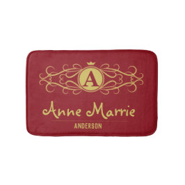 Alfombrilla De Baño Personalized Rose Dial Women’s Elegant Custom Time