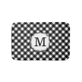 Alfombrilla De Baño Personalized Single Initial Monogram Bath Mat