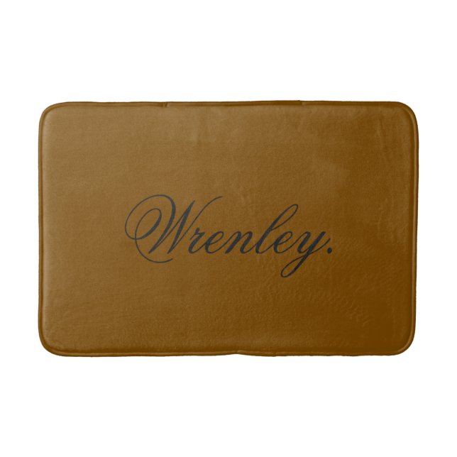 Alfombrilla De Baño Personalized Stylish Bath Mat with Custom Name Des (Anverso)