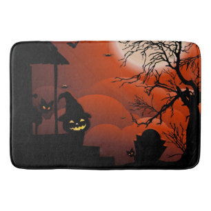 Alfombrilla De Baño Pesadilla de la luna sangrienta de Halloween