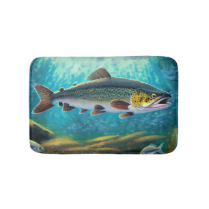 Alfombrilla De Baño Pesca de trucha