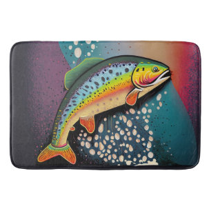 Alfombrilla De Baño Pesca de trucha
