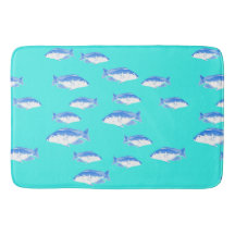 Pescado azul en turquesa